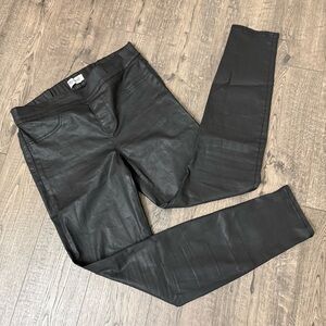 Madewell Skinny Skinny Jeans Coated Black Pull On Jeggings - Size 30
